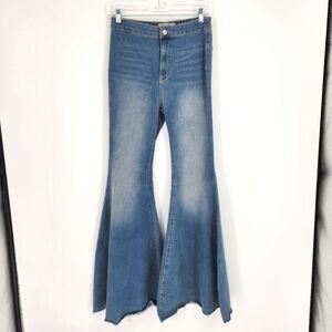 Free People Float On Flare Jeans Festival Hippie Rodeo Western Concert 27R